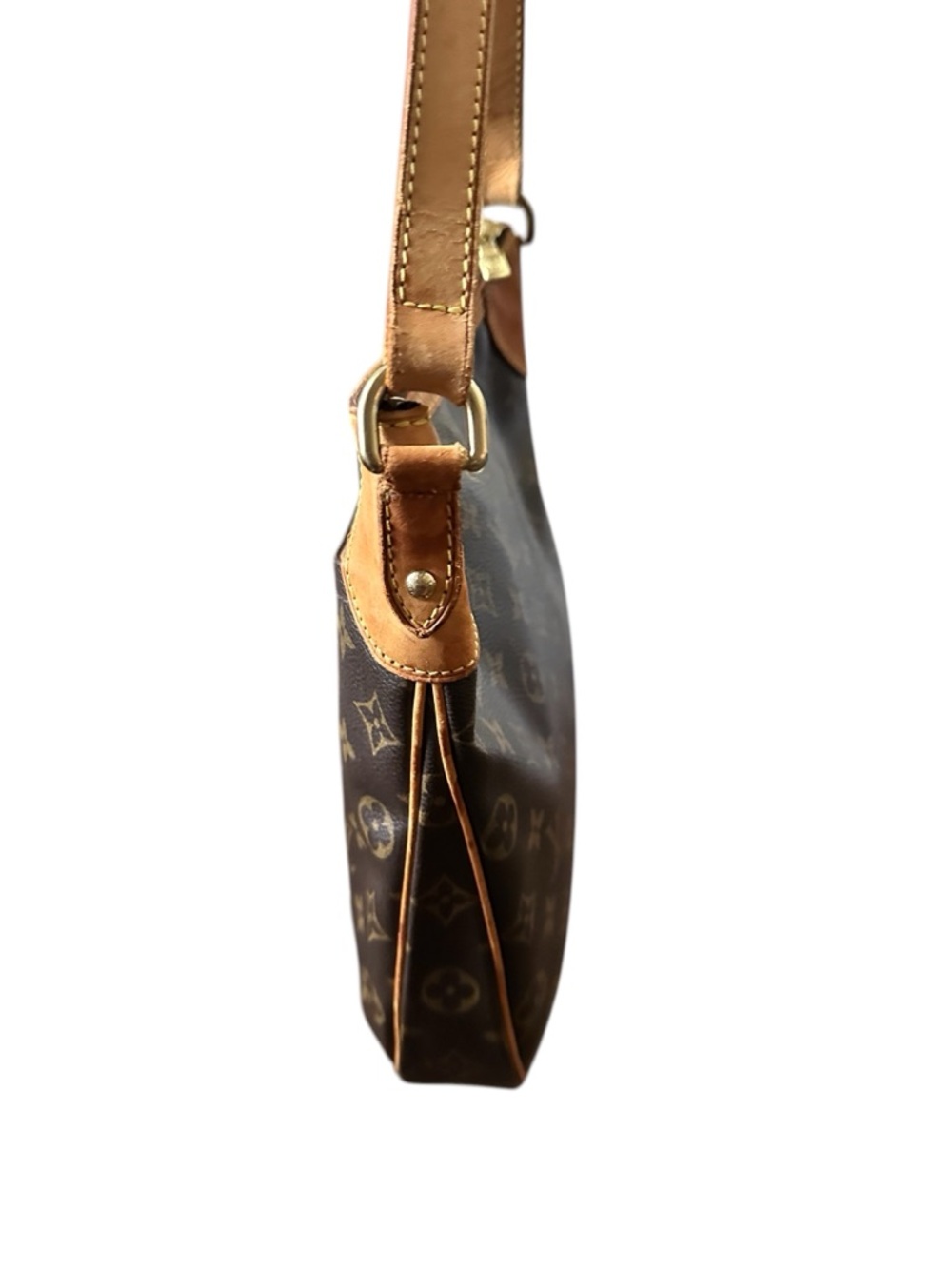 Authentic LOUIS VUITTON Brown Monogram Odeon MM Shoulder Bag - Picture 8 of 11